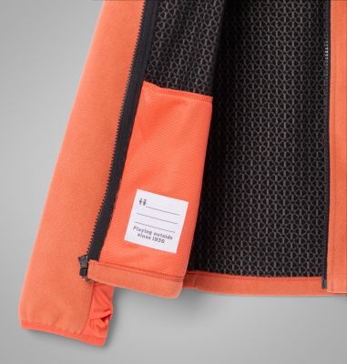 Arctic Peak funktionale Fleece Jacke mit Kapuze Unisex für Jugendliche, Color: Zing, image 3