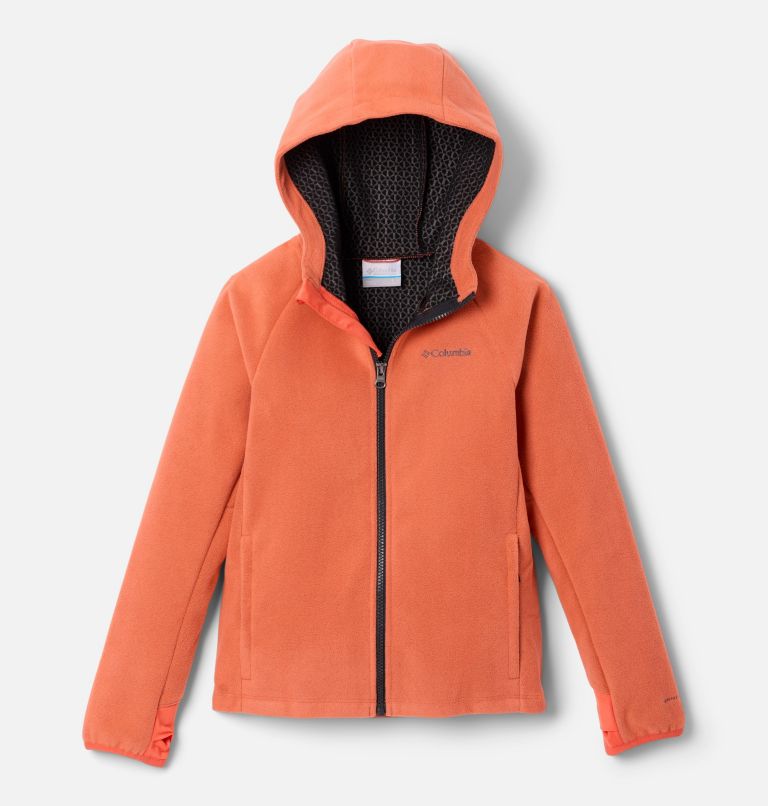 Youth Unisex Arctic Peak Hooded Technical Fleece Jacket, Color: Zing, image 1