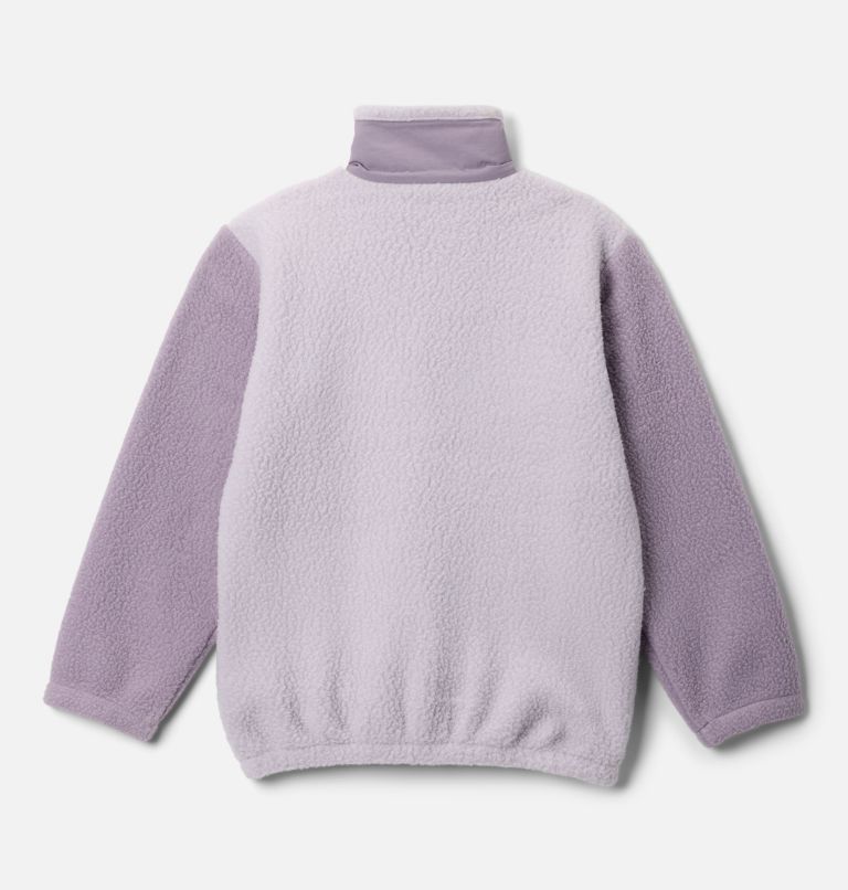 Kids' Jasper Ridge Pebbled Fleece Full Zip Jacket, Color: Lavender Pearl, Shale Purple, image 2
