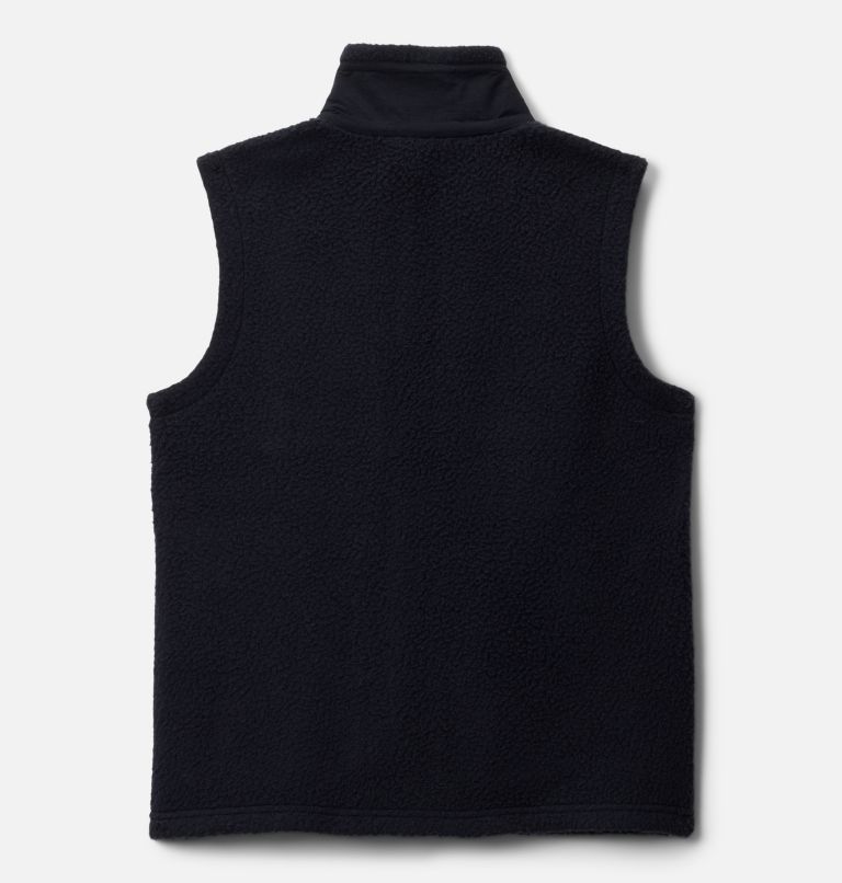 Kids' Jasper Ridge Pebbled Fleece Vest, Color: Black, image 2