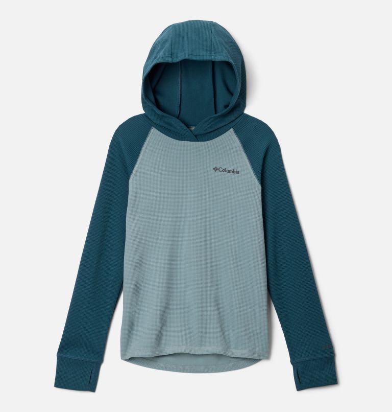 Kids' Tech Trail Utility Warm Hoodie, Color: Crushed Blue, Everblue, image 1