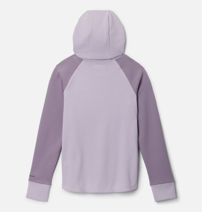 Kids' Tech Trail Utility Warm Hoodie, Color: Lavender Pearl, Shale Purple, image 2