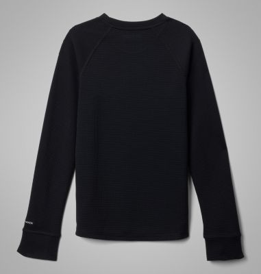 Kids' Tech Trail Utility Warm Long Sleeve Shirt, Color: Black, image 4