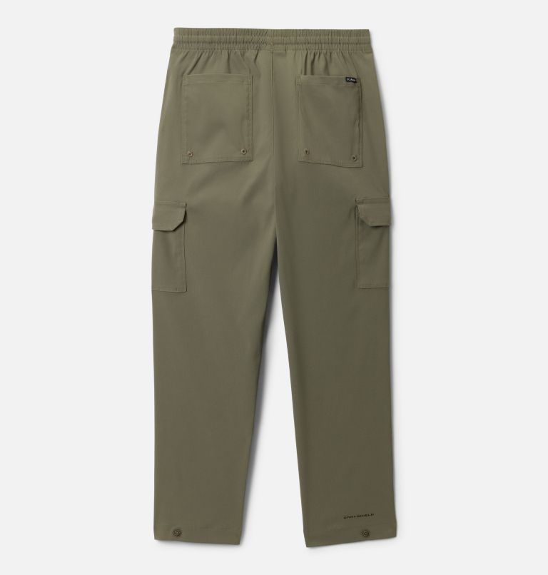 Kids' Tech Trail Utility Pants, Color: Stone Green, image 2