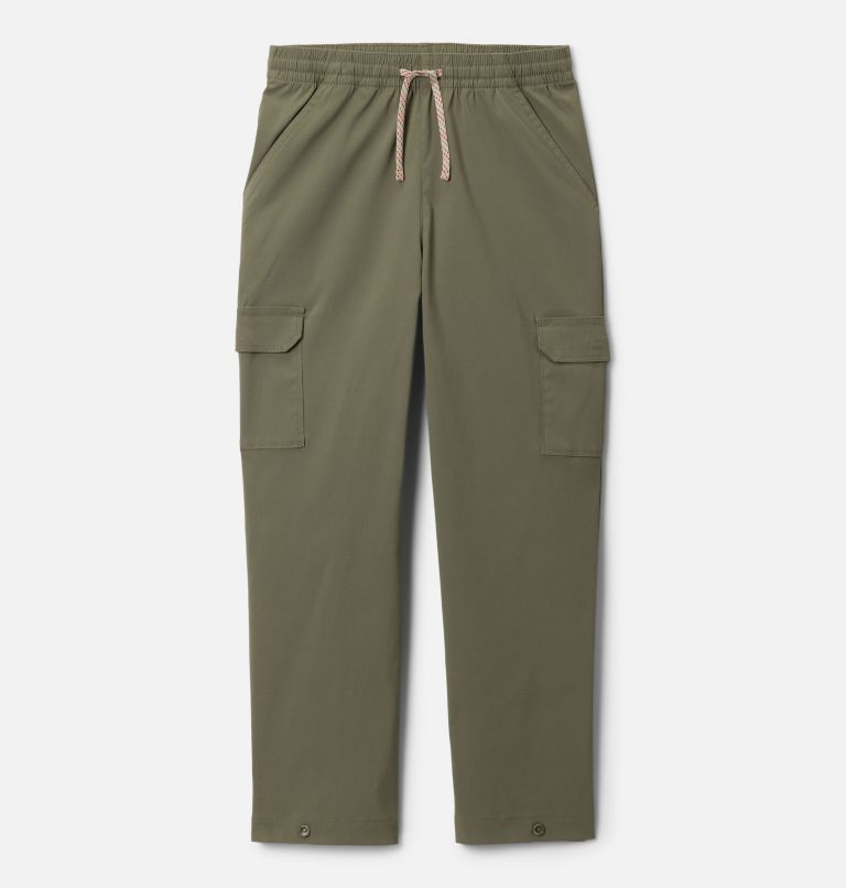 Kids' Tech Trail Utility Pants, Color: Stone Green, image 1