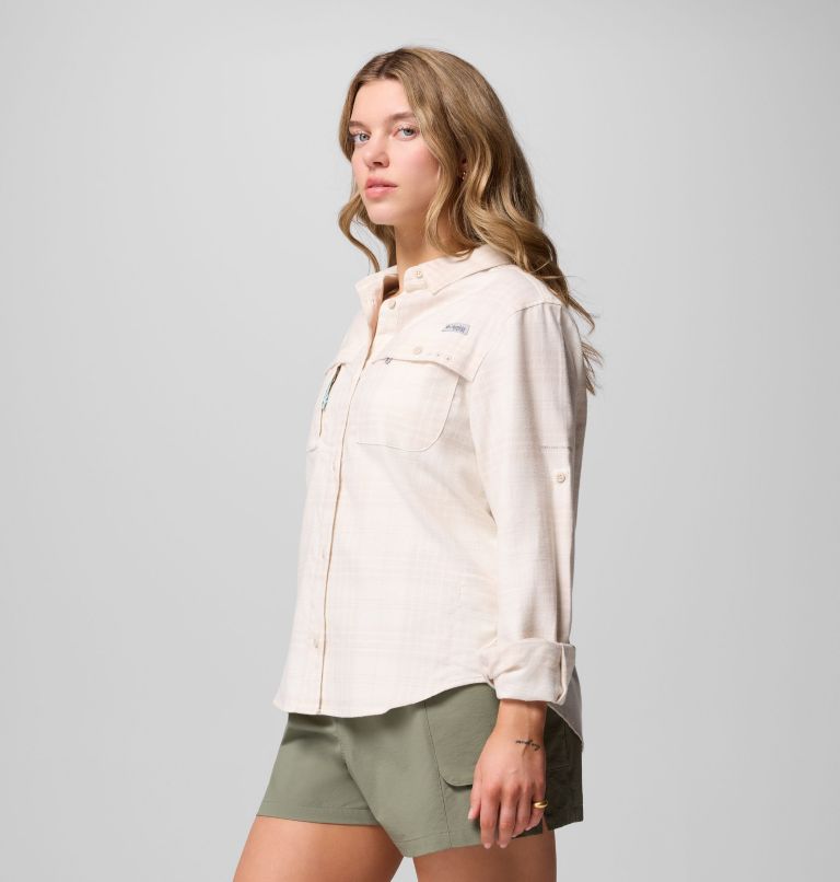 Women's Wild Cast Flannel, Color: Dark Stone Navigator Tartan, image 4