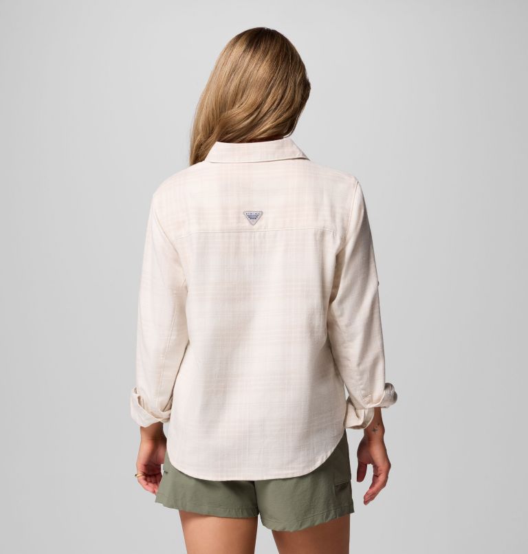 Women's Wild Cast Flannel, Color: Dark Stone Navigator Tartan, image 3