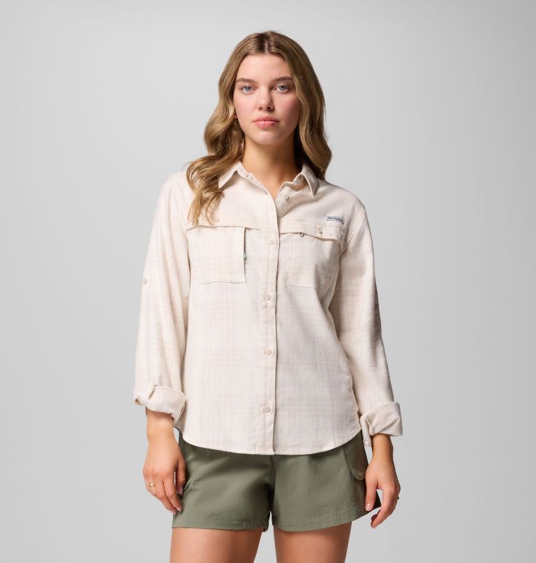 Women's Wild Cast Flannel, Color: Dark Stone Navigator Tartan, image 1