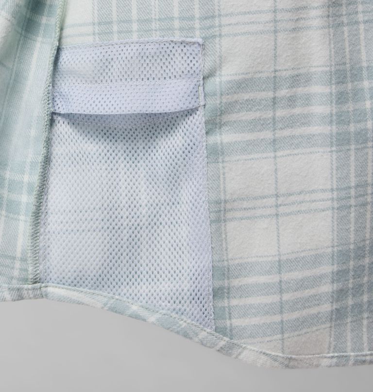 Women's Wild Cast Flannel, Color: Crushed Blue Navigator Tartan, image 8