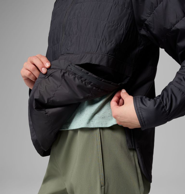 Women's PFG Uncharted II Insulated Anorak, Color: Shark, image 7
