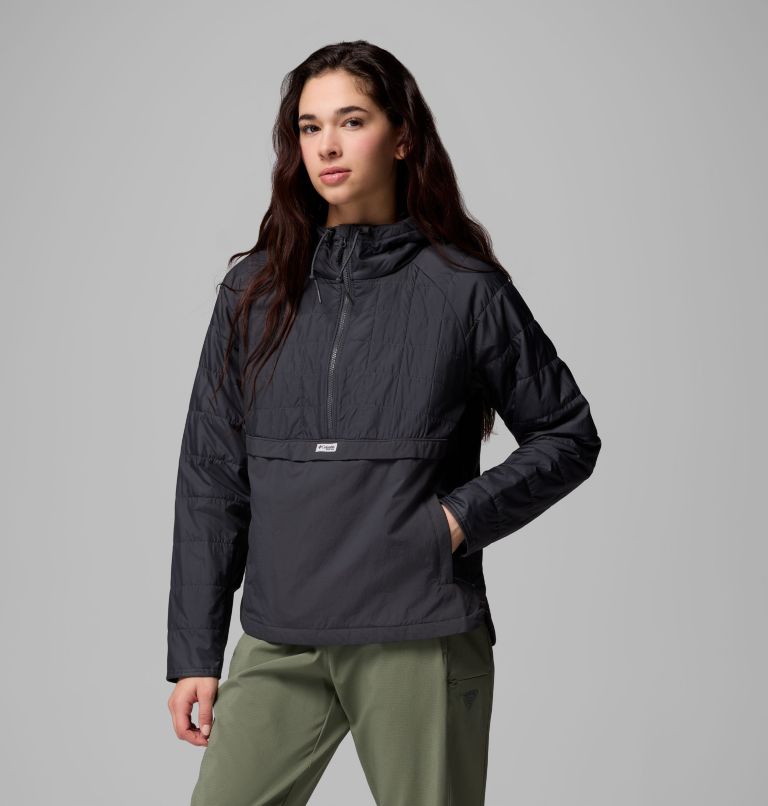 Women's PFG Uncharted II Insulated Anorak, Color: Shark, image 1