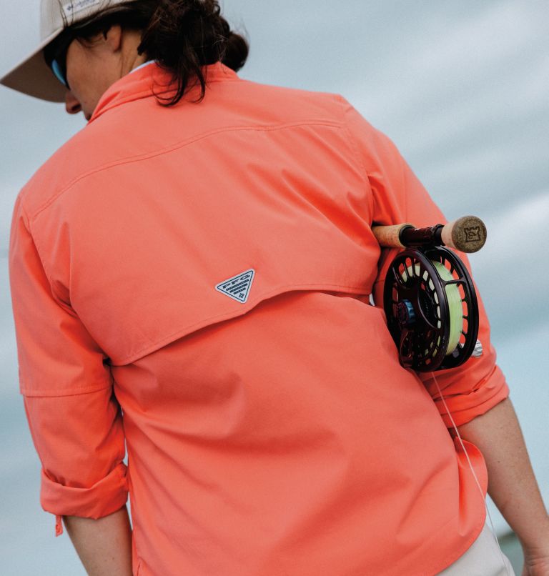 Women's PFG Bahama Elite Long Sleeve Shirt, Color: Melonade, image 11