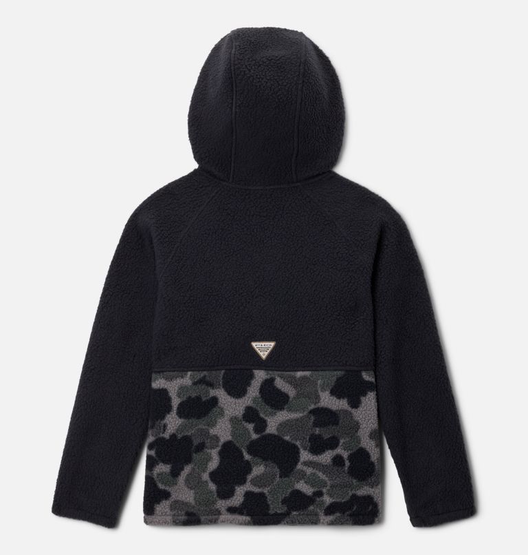 Boys' PHG Half Zip Fleece Pullover, Color: Black, Delta Hunter Cordavan, image 2