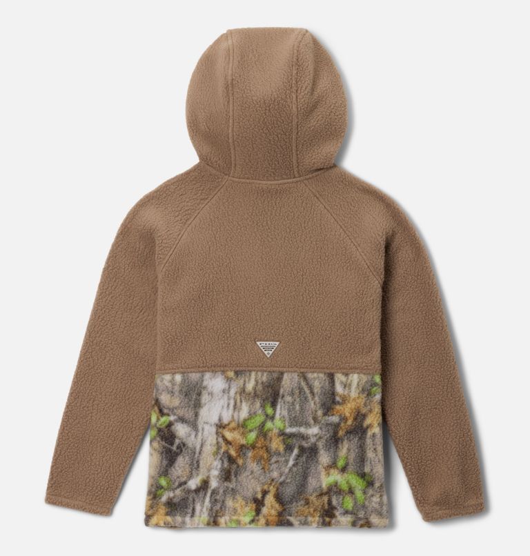 Boys' PHG Half Zip Fleece Pullover, Color: Flax, Timberwoods, image 2