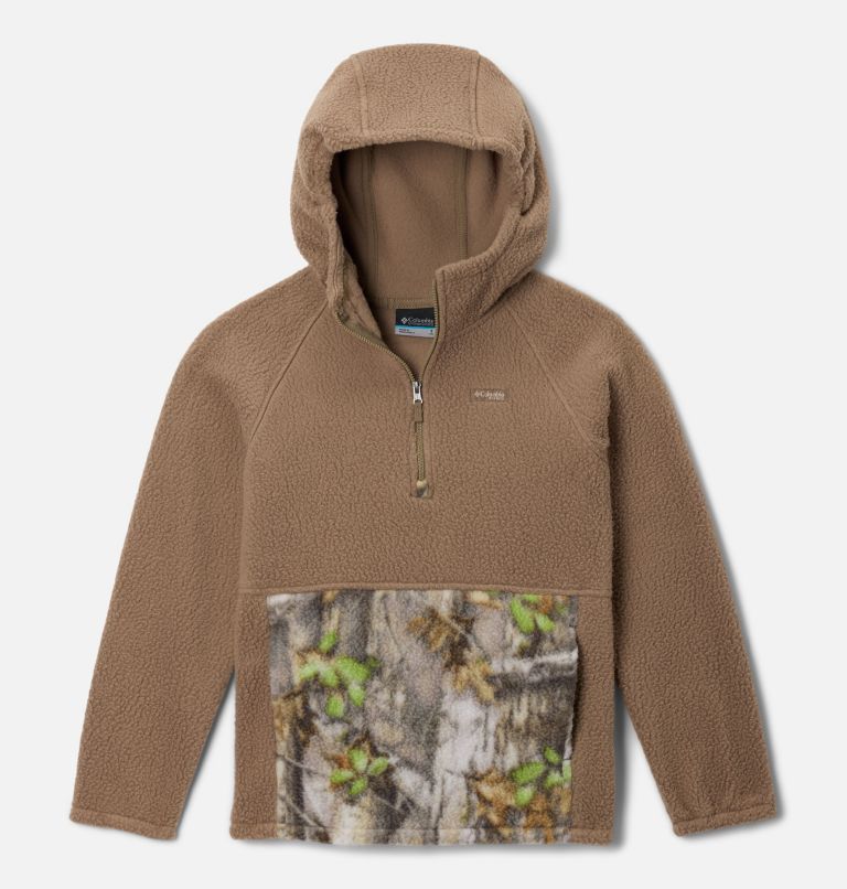 Boys' PHG Half Zip Fleece Pullover, Color: Flax, Timberwoods, image 1