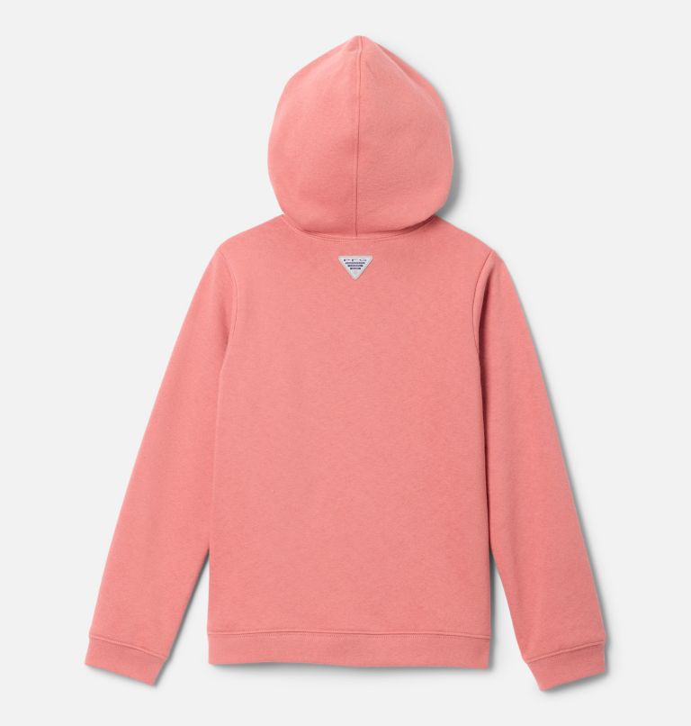Boys' PFG Diamond Wave Hoodie, Color: Rosewood, image 2