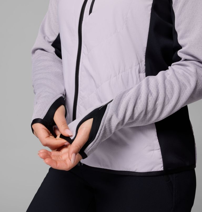 Arctic Crest Hybrid Full Zip | 551 | L, Color: Lavender Pearl, Black, image 8