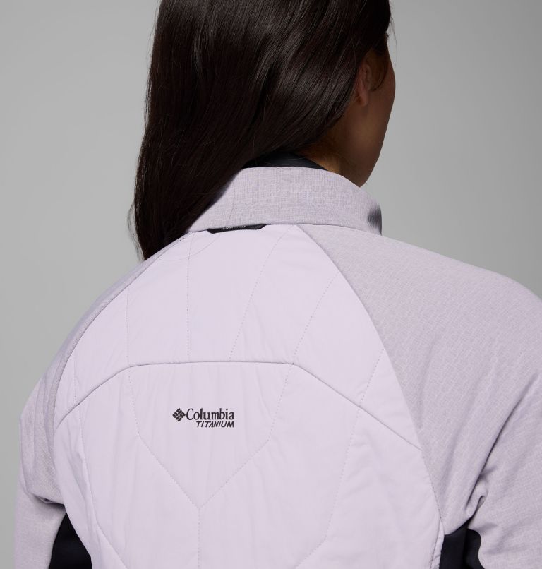 Arctic Crest Hybrid Full Zip | 551 | L, Color: Lavender Pearl, Black, image 9