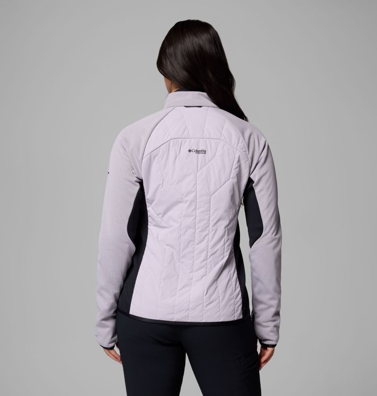 Arctic Crest Hybrid Full Zip | 551 | L, Color: Lavender Pearl, Black, image 3
