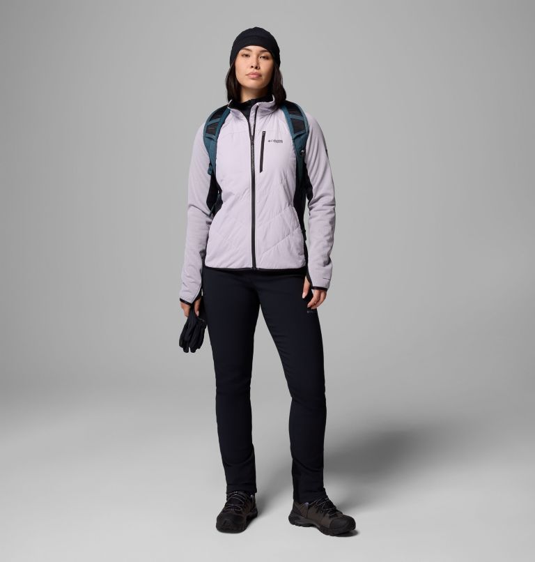 Arctic Crest Hybrid Full Zip | 551 | L, Color: Lavender Pearl, Black, image 2
