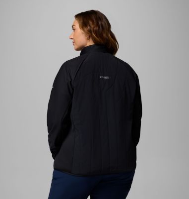 Women's Arctic Crest Hybrid Full Zip - Plus Size, Color: Black, image 3