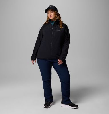 Women's Arctic Crest Hybrid Full Zip - Plus Size, Color: Black, image 2