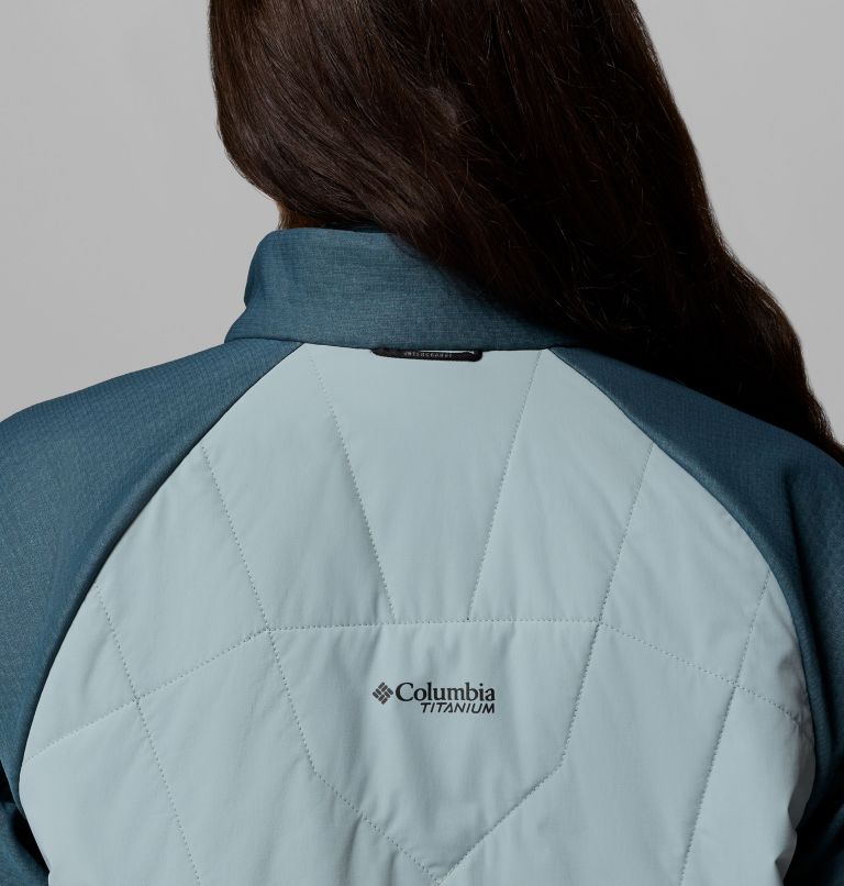 Arctic Crest Hybrid Full Zip | 461 | 2X, Color: Crushed Blue, Everblue, Black, image 9