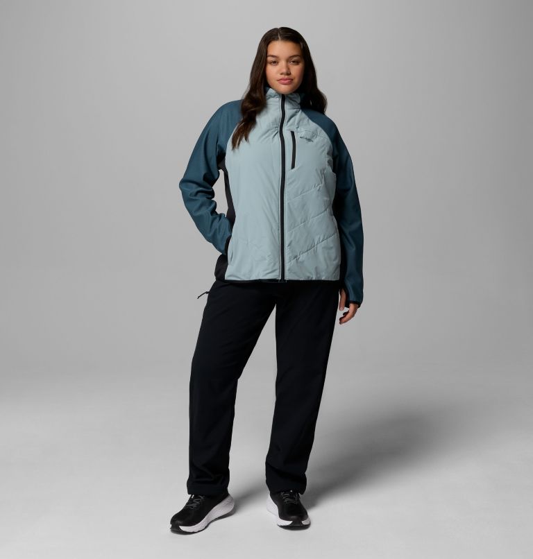 Arctic Crest Hybrid Full Zip | 461 | 2X, Color: Crushed Blue, Everblue, Black, image 2