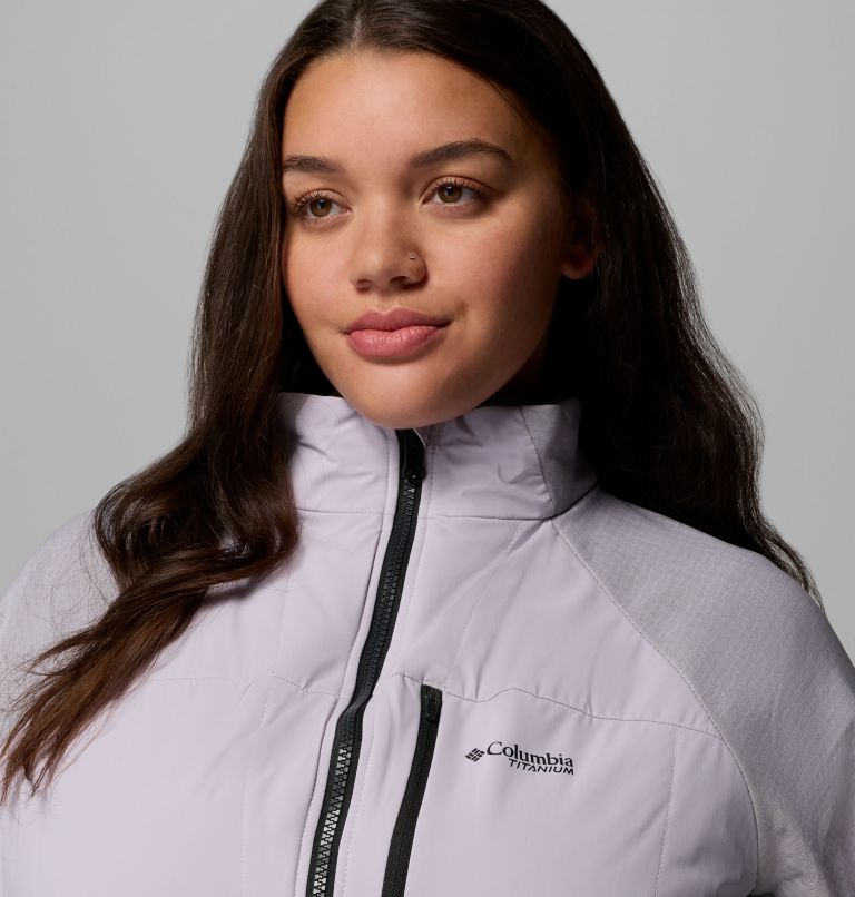 Arctic Crest Hybrid Full Zip | 551 | 2X, Color: Lavender Pearl, Black, image 7