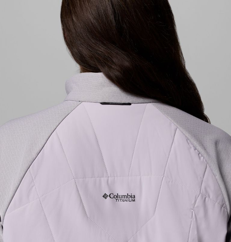 Arctic Crest Hybrid Full Zip | 551 | 2X, Color: Lavender Pearl, Black, image 9