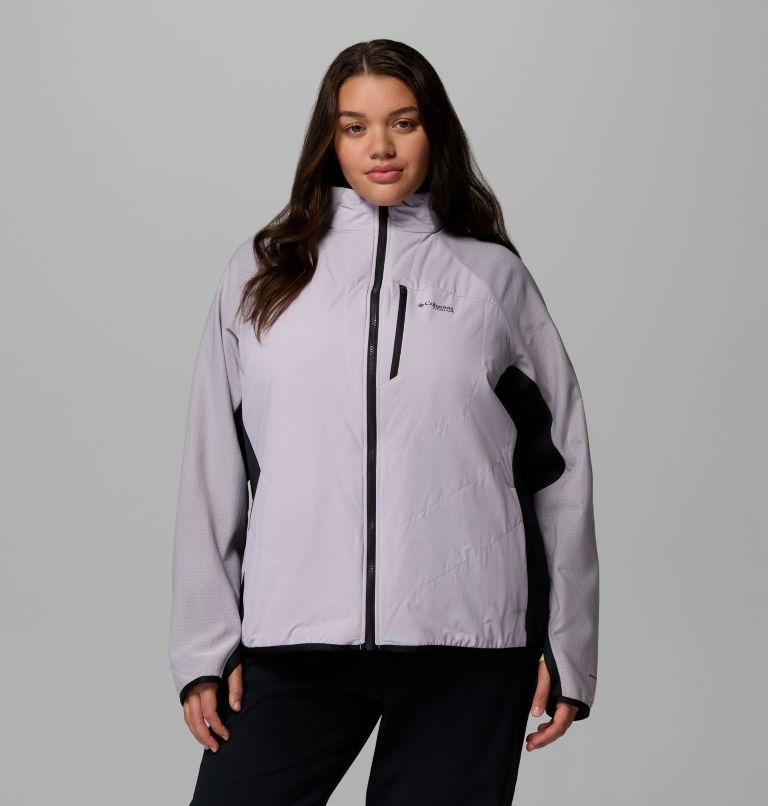 Arctic Crest Hybrid Full Zip | 551 | 2X, Color: Lavender Pearl, Black, image 1