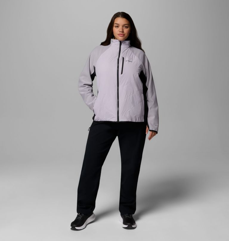 Arctic Crest Hybrid Full Zip | 551 | 2X, Color: Lavender Pearl, Black, image 2