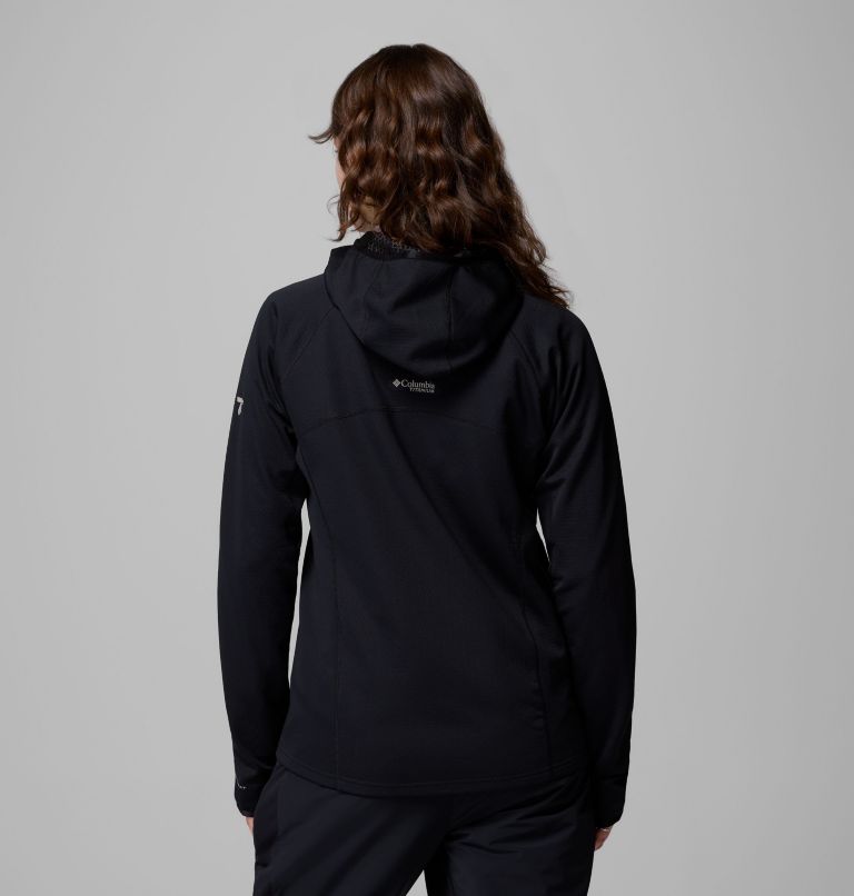 Women's Arctic Crest Bonded Full Zip Jacket, Color: Black, image 3