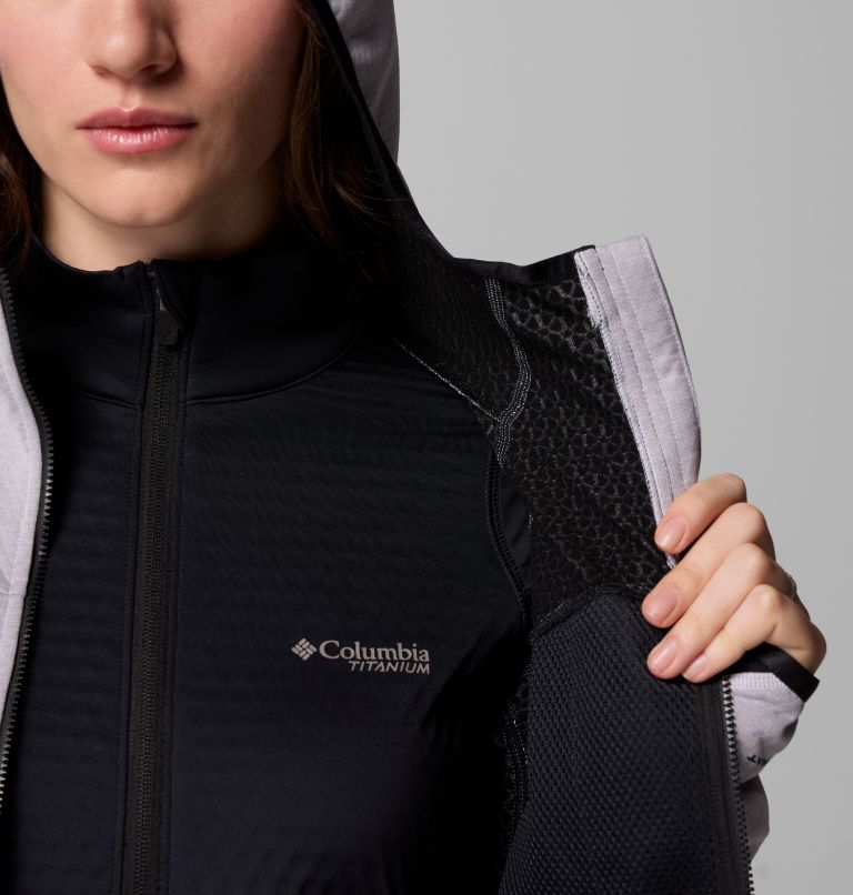 Chaqueta de forro polar técnica Arctic Crest para mujer, Color: Lavender Pearl, Black, image 6