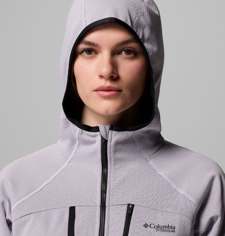 Chaqueta de forro polar técnica Arctic Crest para mujer, Color: Lavender Pearl, Black, image 7