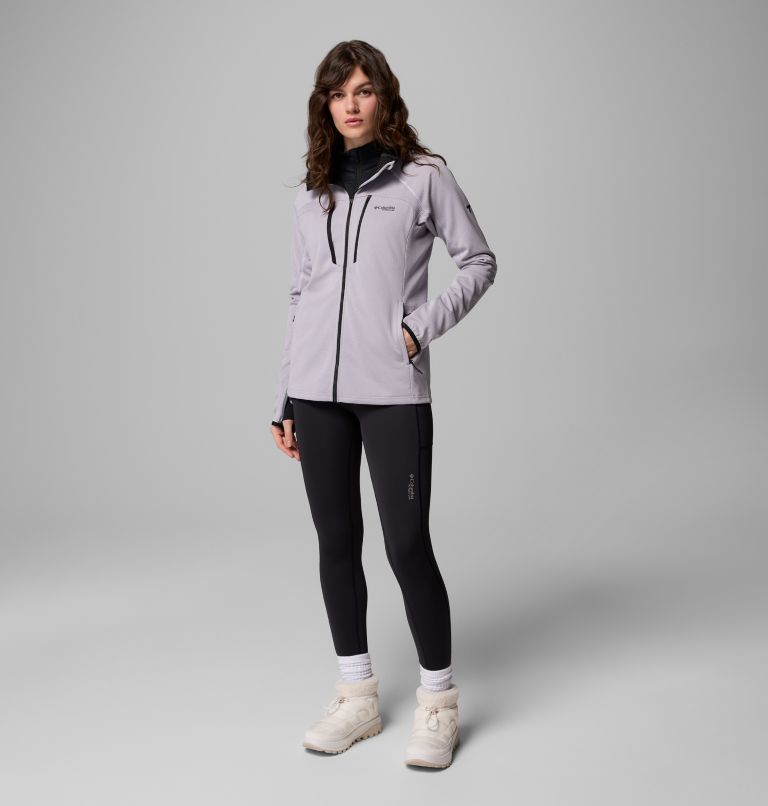 Chaqueta de forro polar técnica Arctic Crest para mujer, Color: Lavender Pearl, Black, image 2