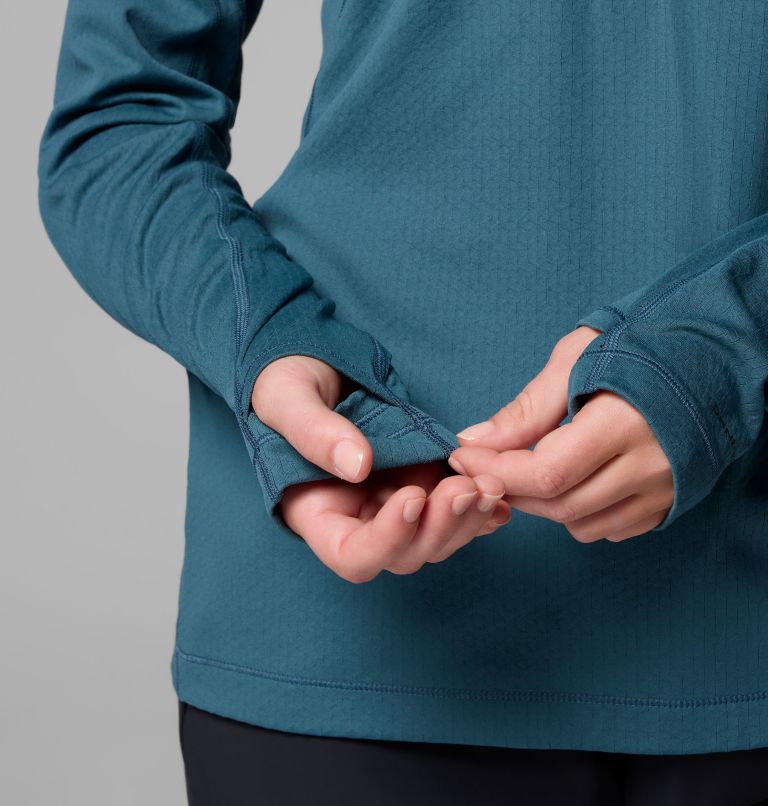 Women's DriVenture Half Zip Shirt, Color: Everblue, Black, image 7