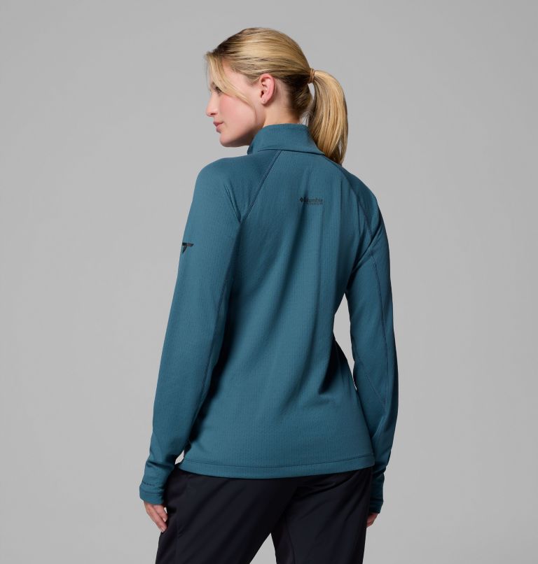 Women's DriVenture Half Zip Shirt, Color: Everblue, Black, image 3