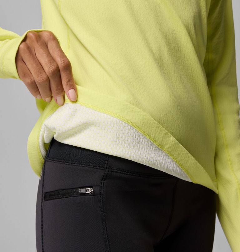 Women's DriVenture Half Zip Shirt, Color: Neon Light, White, image 5
