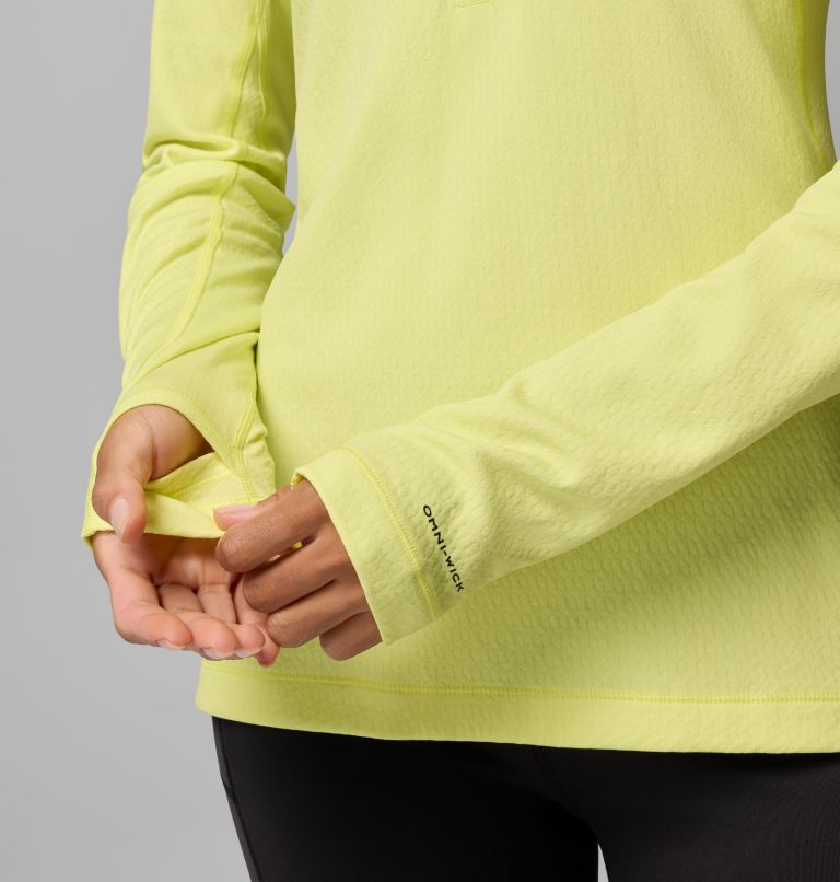 Women's DriVenture Half Zip Shirt, Color: Neon Light, White, image 7