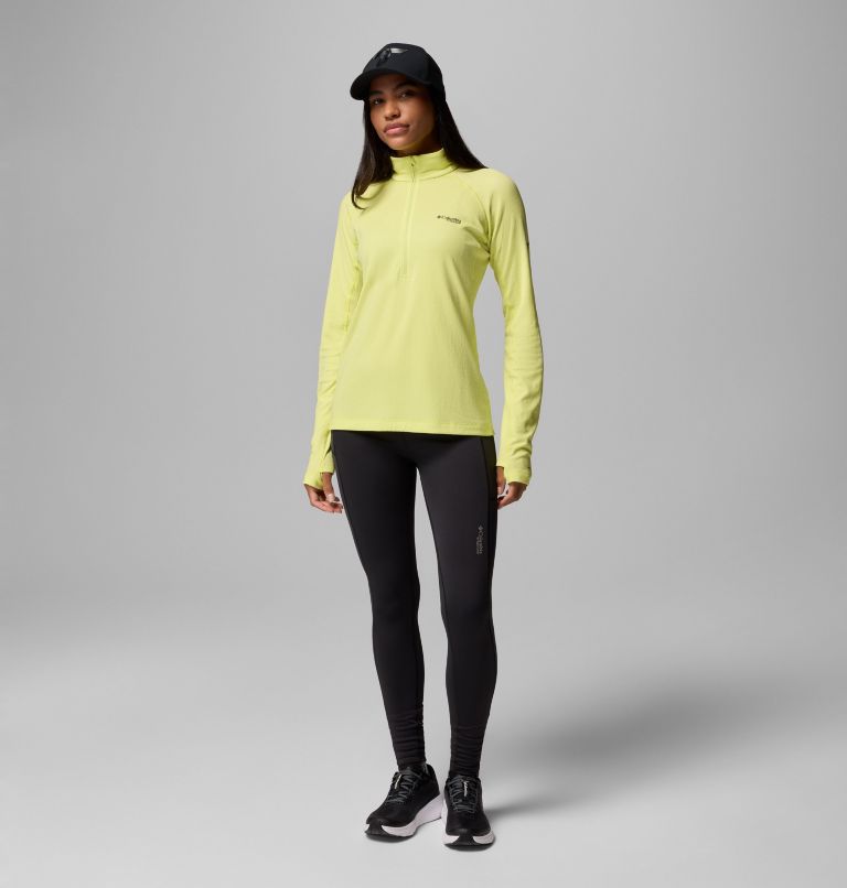 Women's DriVenture Half Zip Shirt, Color: Neon Light, White, image 2