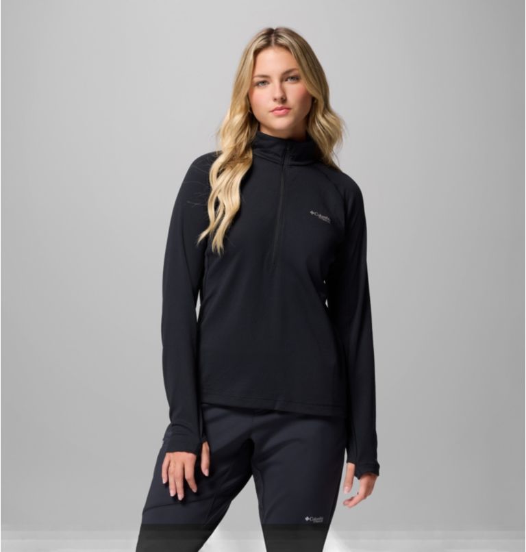 T-shirt Technique Manches Longues DriVenture Femme, Color: Black, image 1