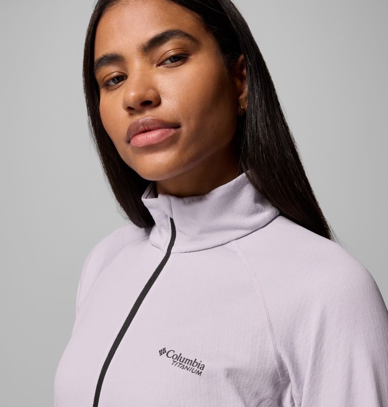 T-shirt Technique Manches Longues DriVenture Femme, Color: Lavender Pearl, White, image 6