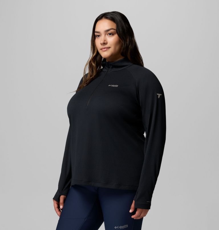 Women's DriVenture Half Zip Shirt - Plus Size, Color: Black, image 4