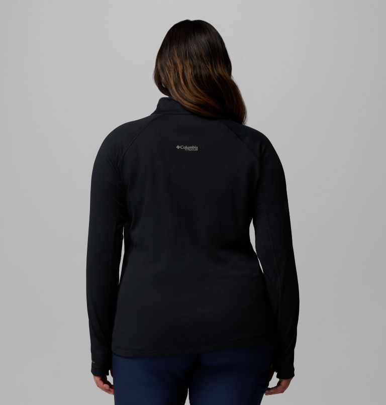 Women's DriVenture Half Zip Shirt - Plus Size, Color: Black, image 3