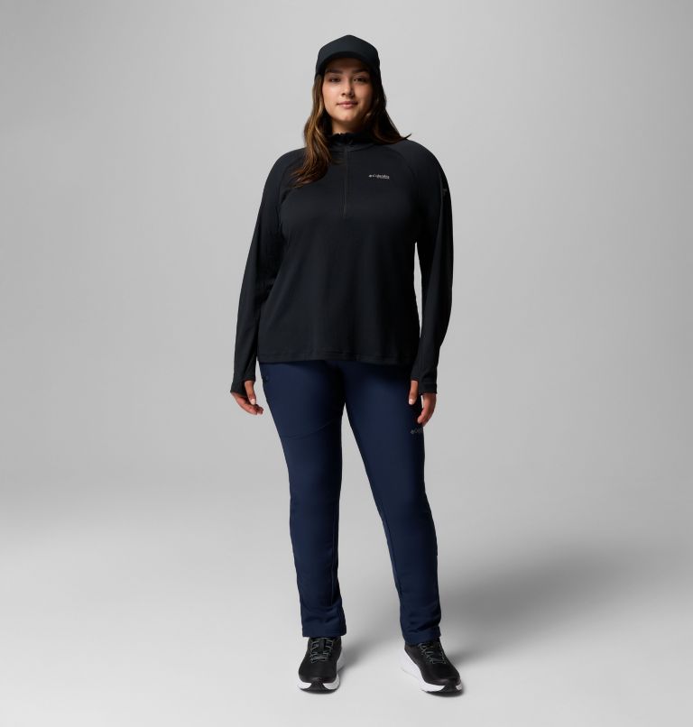 Women's DriVenture Half Zip Shirt - Plus Size, Color: Black, image 2