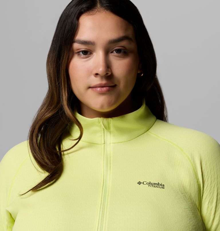 Women's DriVenture Half Zip Shirt - Plus Size, Color: Neon Light, White, image 5