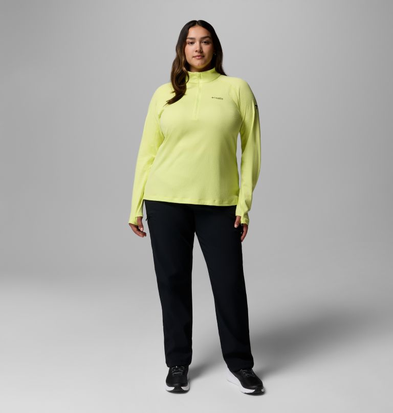 Women's DriVenture Half Zip Shirt - Plus Size, Color: Neon Light, White, image 2