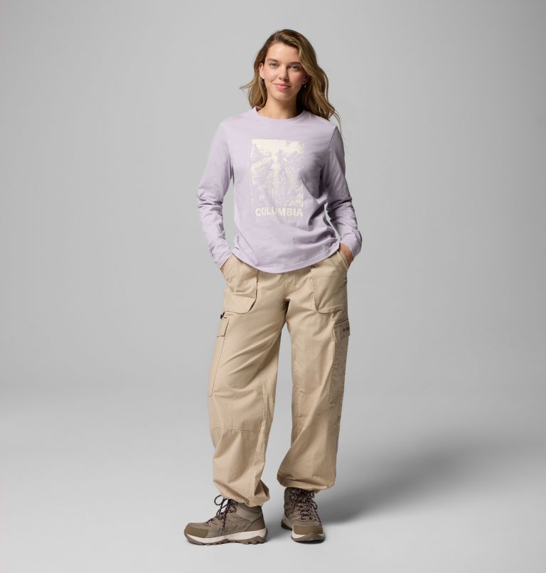 T-shirt Graphique Manches Longues Rolling Bend Femme, Color: Lavender Pearl, Amazing Heights, image 2
