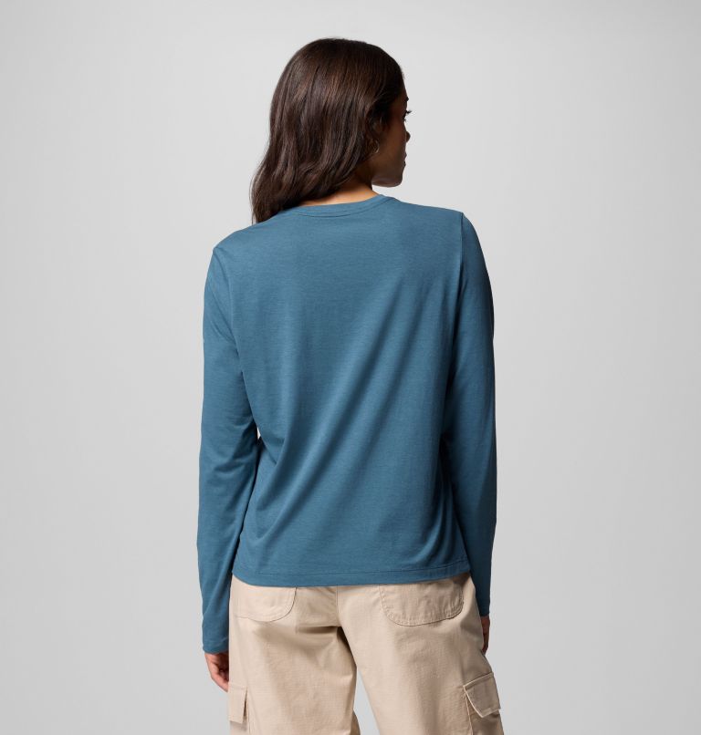Ruby Springs Graphic LS Tee | 429 | XS, Color: Everblue, Colorful Treescape, image 3